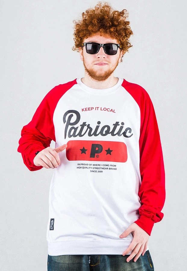 Longsleeve Patriotic Base biało czerwony