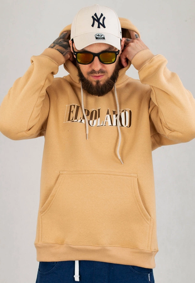 Bluza El Polako Hoodie Double Layer brązowa