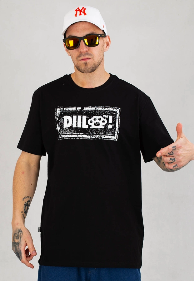 T-shirt Diil Damage czarny