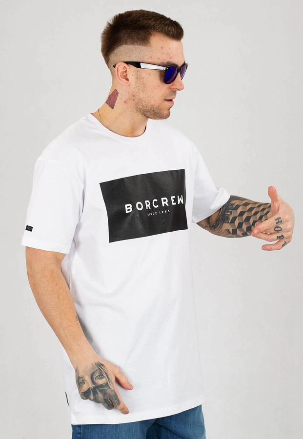 T-shirt B.O.R. Biuro Ochrony Rapu Box biały