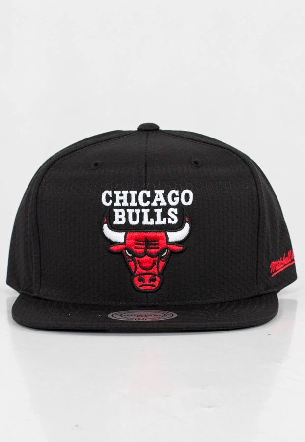 Czapka Snapback Mitchell & Ness NBA Black Riptop Honeycomb Chicago Bulls