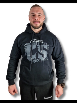 Bluza Ciemna Strefa Z Kapturem Gotyk Graffiti czarna