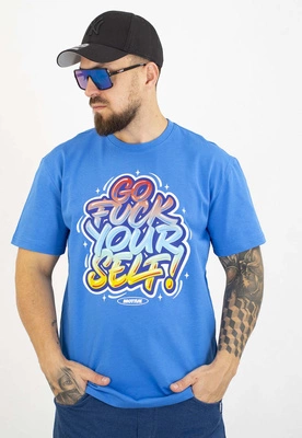 T-shirt Motive Go Big Front niebieski