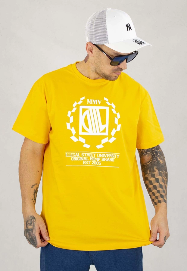 T-shirt Diil LTD Laur żółty