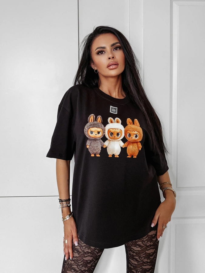 T-Shirt Olavoga Heart Side czarny