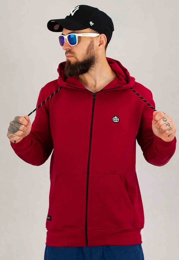 Bluza Elade Zip Z Kapturem Icon Mini Logo bordowa