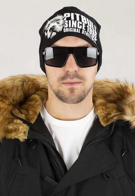 Czapka Pit Bull Zimowa Blood Dog czarna