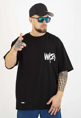 T-shirt Mass Pocket Sign czarny