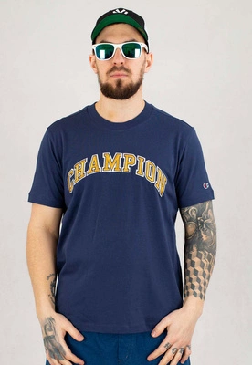 T-shirt Champion 219180 granatowy
