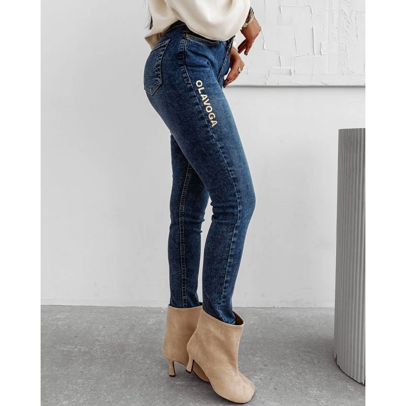 Spodnie Olavoga Noon niebieskie