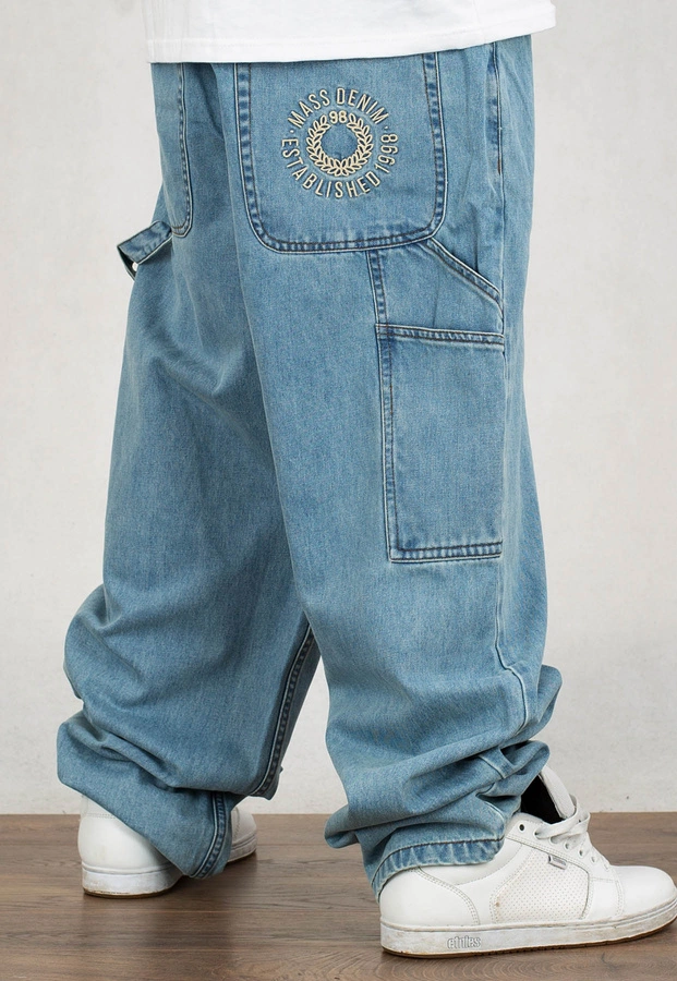 Spodnie Mass Jeans Extra Baggy Fit Elementary light blue