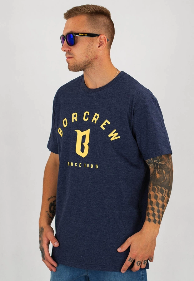 T-shirt B.O.R. Biuro Ochrony Rapu Classic melanź granatowy