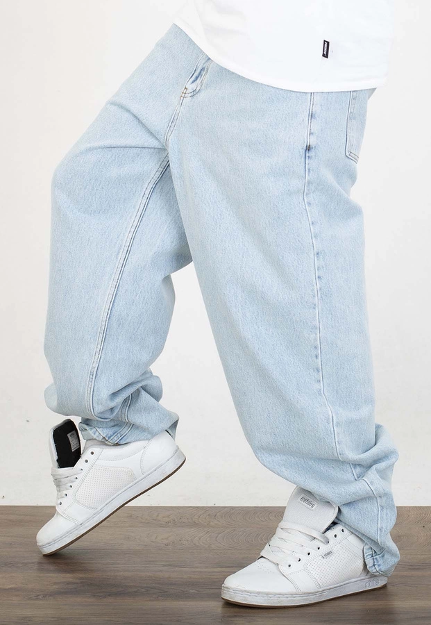 Spodnie Jigga Wear New Outline Super Baggy Jeans Light Blue Washed
