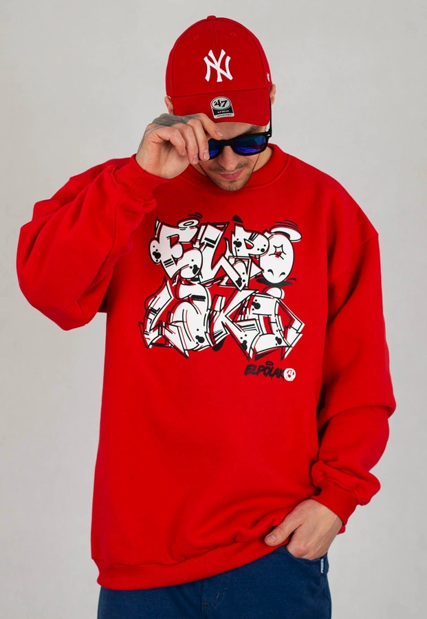 Bluza El Polako Baggy Graffiti czerwona