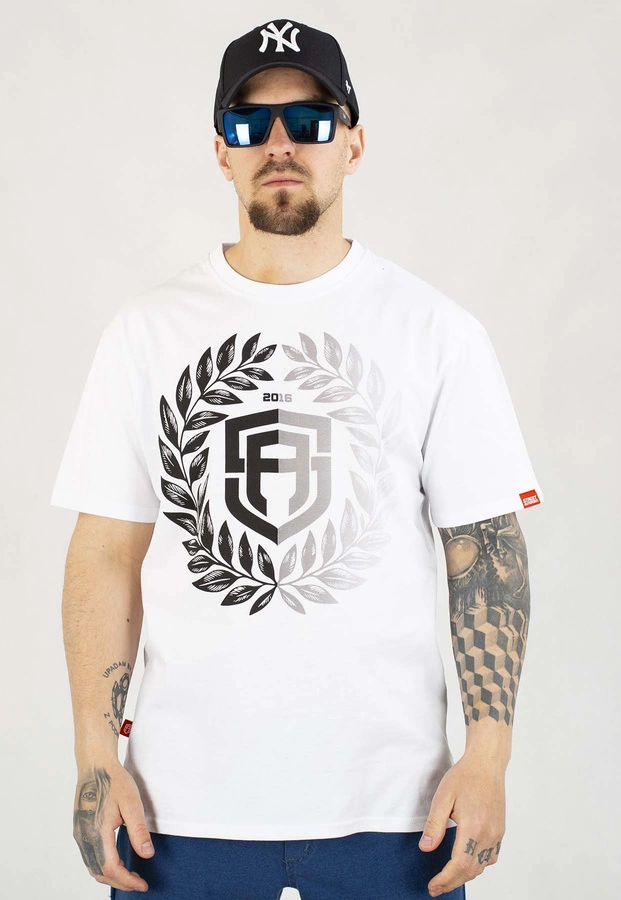 T-shirt Street Autonomy Laur biało czarny
