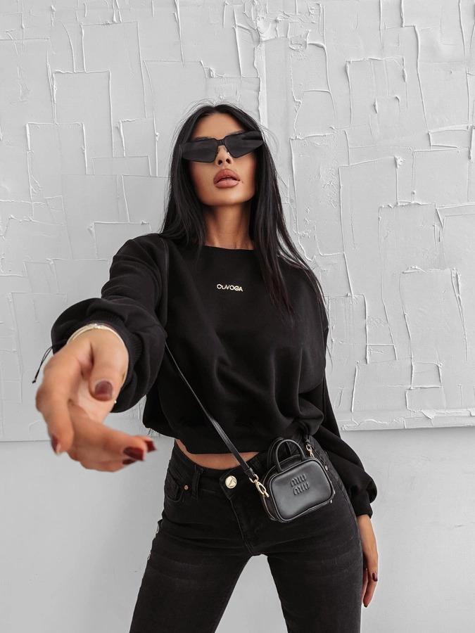 Bluza Olavoga Bez Kaptura Grav czarna