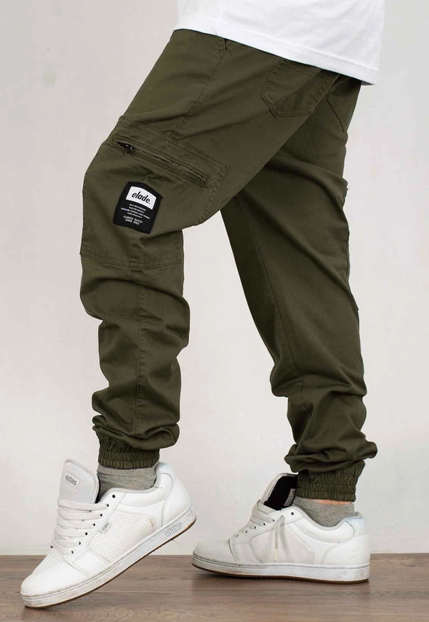 Spodnie Elade Joggery Cargo olive