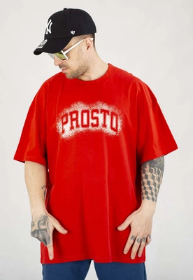 T-shirt Prosto Baggy Jung czerwony