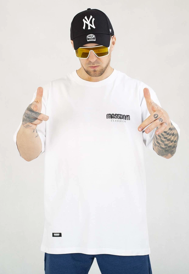 T-shirt Mass Ancient biały