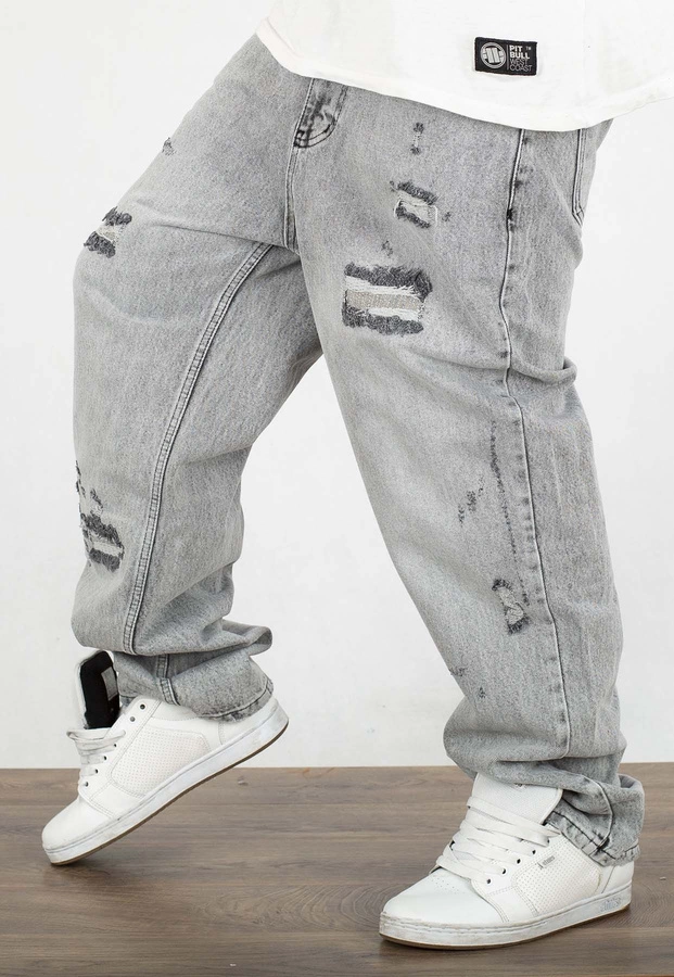 Spodnie I8 Denim BAG60 Baggy light grey