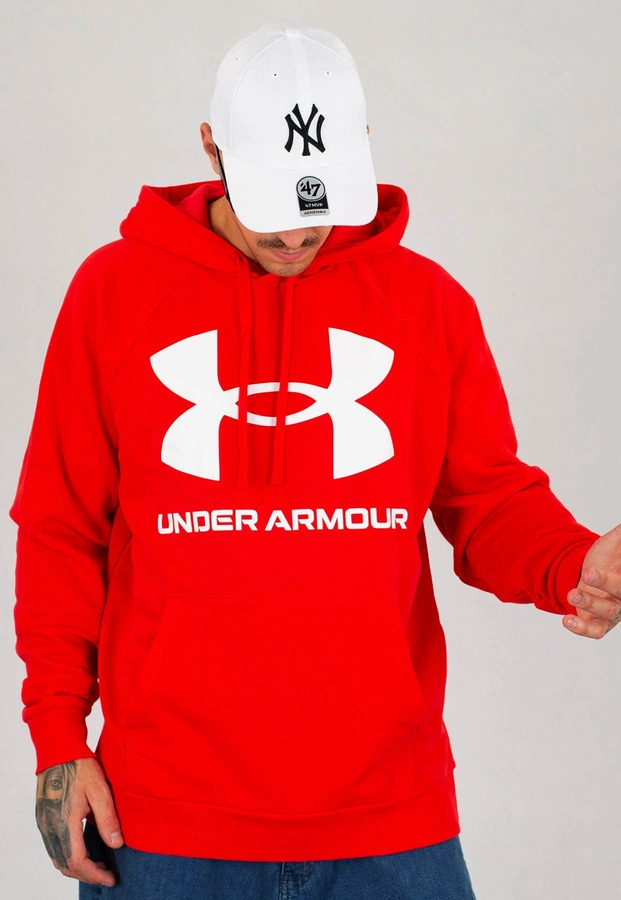 Bluza Under Armour UAR 1357093-608 Rival Fleece Big Logo czerwona