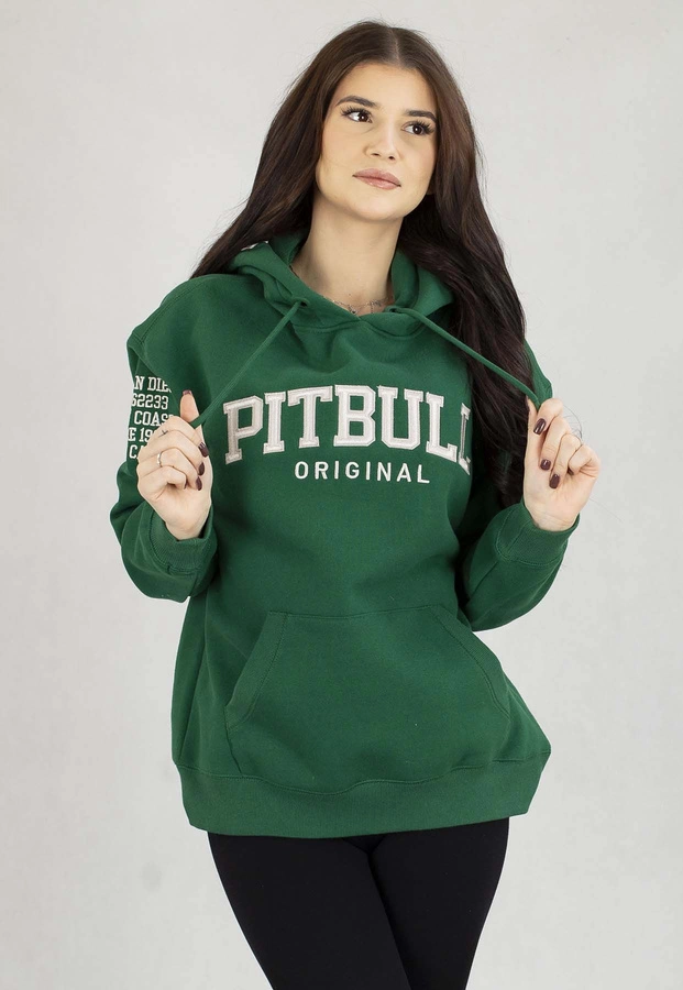 Bluza Pit Bull Z Kapturem Oversize Tyrian zielona