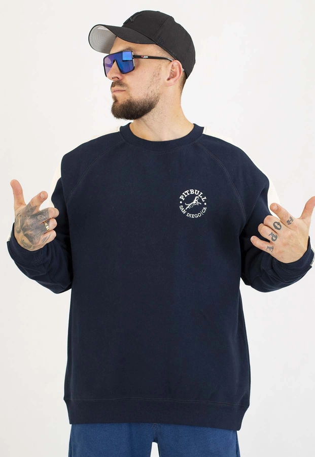 Bluza Pit Bull Bez Kaptura San Diego CA dark navy