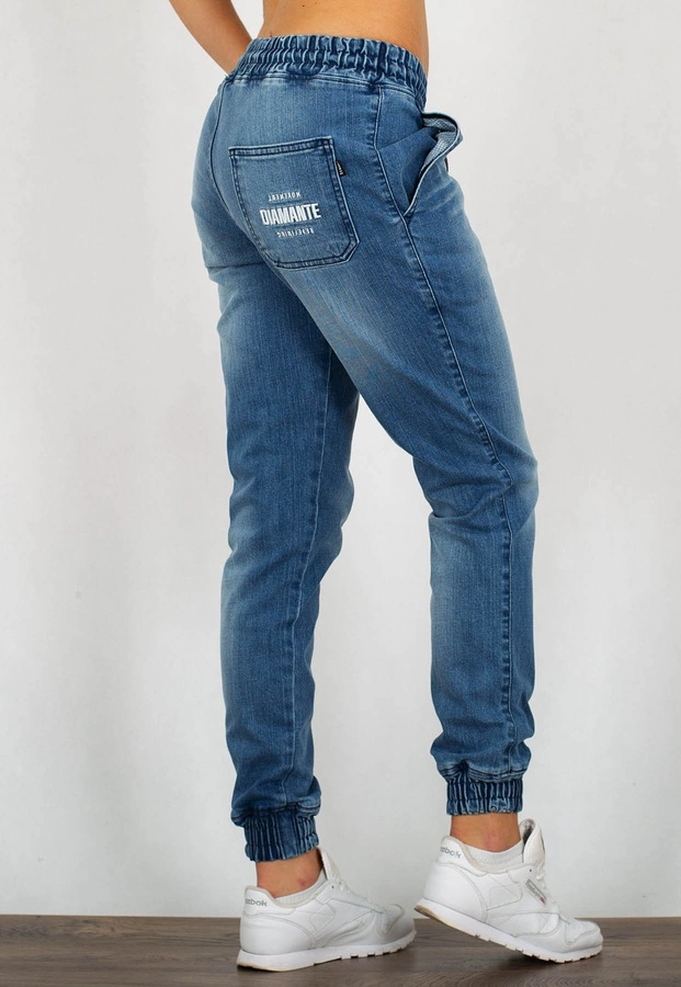 Spodnie Diamante Wear Jogger Unisex RM jasny jeans wyprany