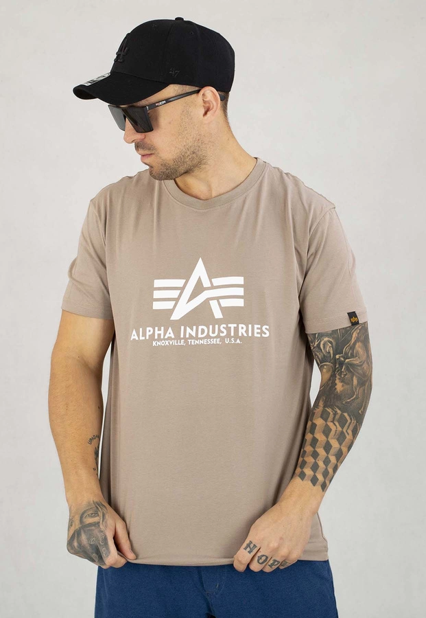 T-shirt Alpha Industries Basic 100501 beżowy