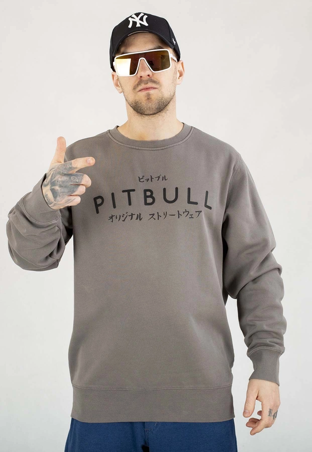 Bluza Pit Bull Bez Kaptura MT Fuji washed grey