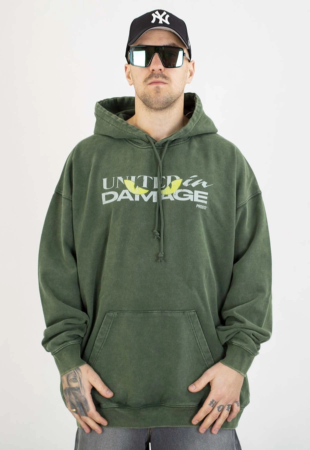 Bluza Prosto Z kapturem Demage washed khaki