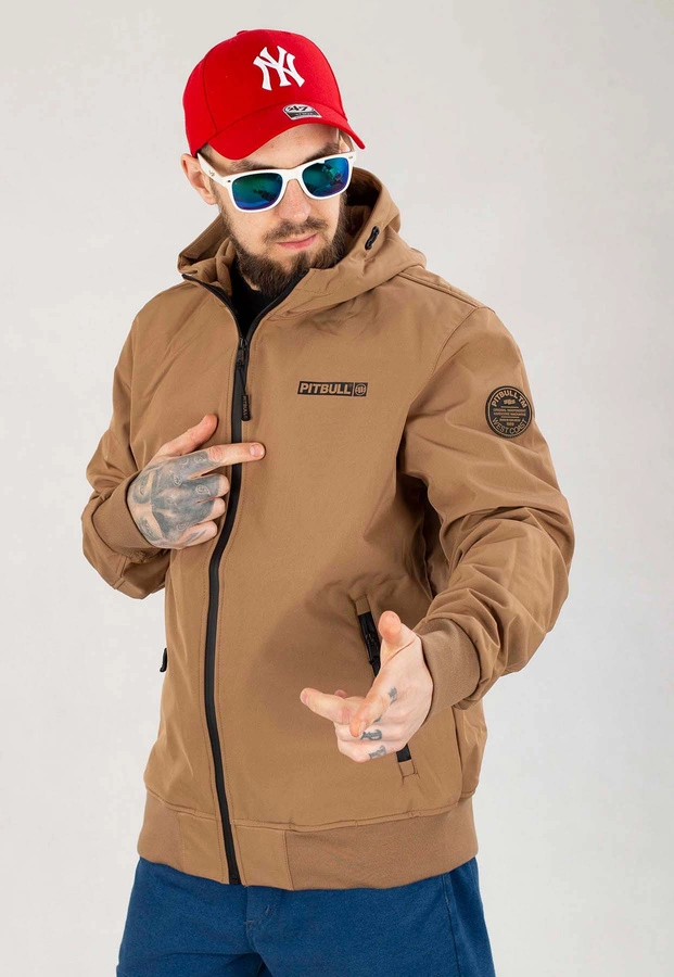 Kurtka Pit Bull Softshell Midway II jasno brązowa