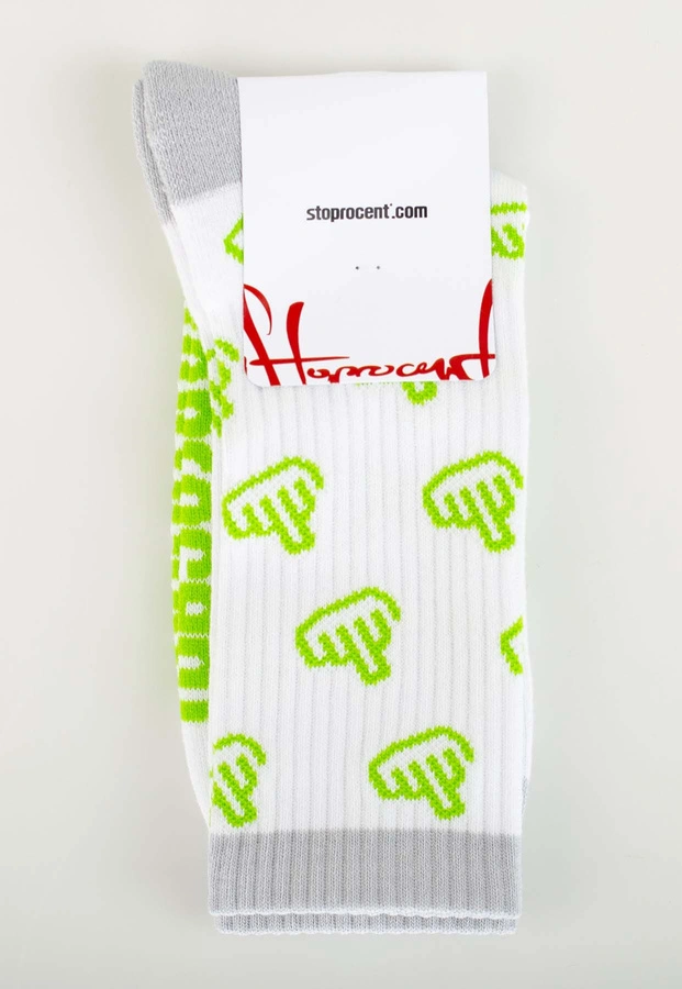 Skiety Stoprocent Multi FCK biało zielone