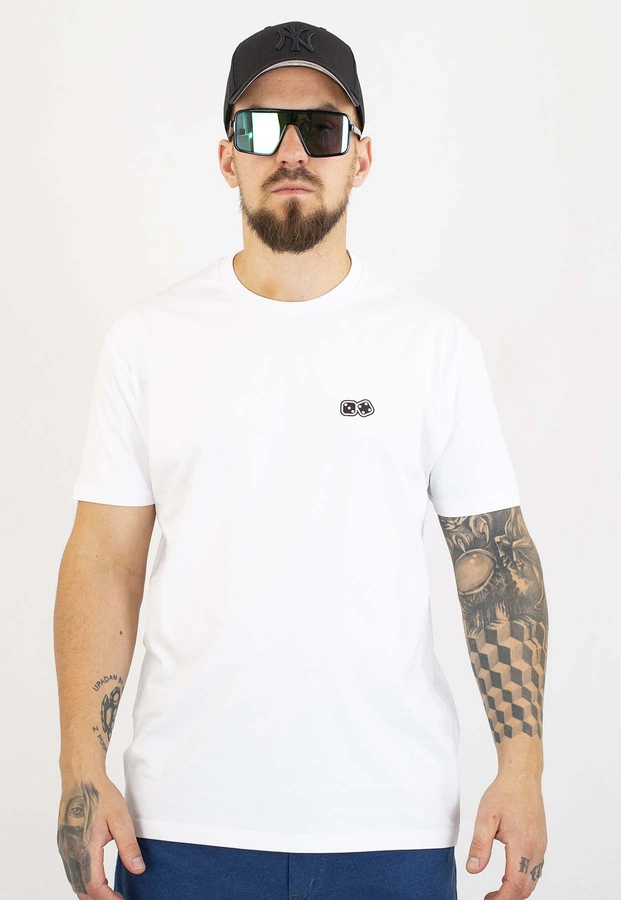 T-shirt Lucky Dice Small Dice biały