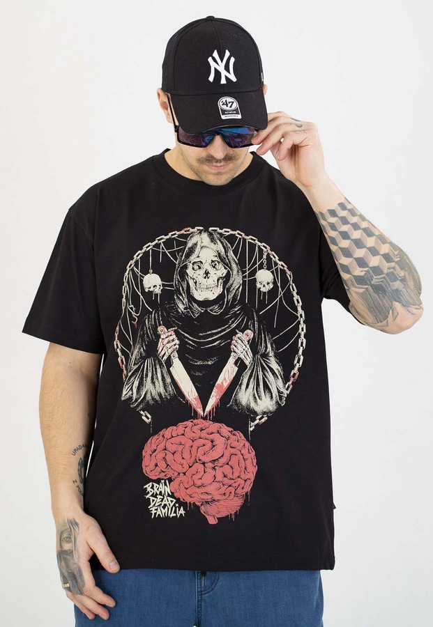 T-shirt Brain Dead Familia Mózg czarny