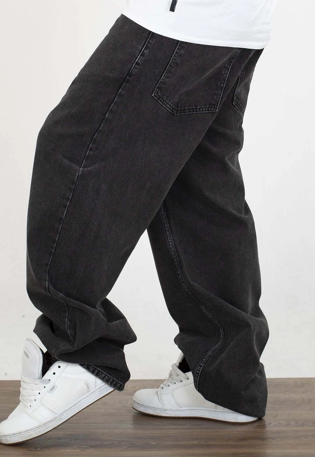 Spodnie Jigga Wear New Outline Super Baggy Jeans black washed