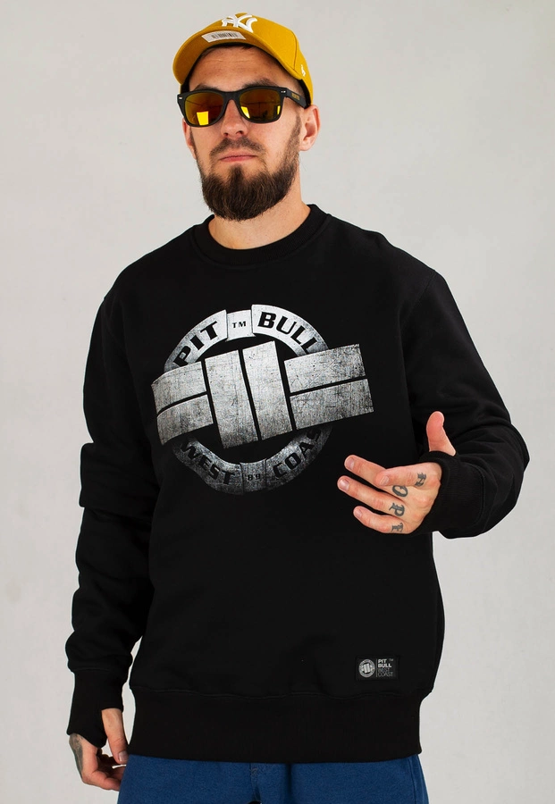 Bluza Pit Bull Bez Kaptura Steel Logo czarna 