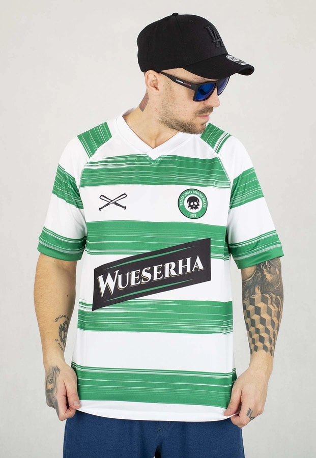 T-shirt WSRH Reprezentant Football biało zielony