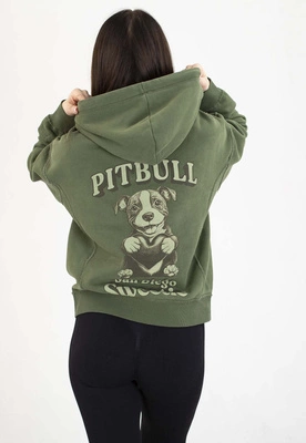 Bluza Pit Bull Z Kapturem ZIP Sweetie sage green