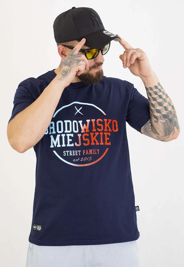 T-shirt Środowisko Miejskie Theme 2.0 granatowy