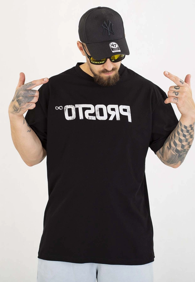 T-shirt Prosto Oversize Reverse czarny
