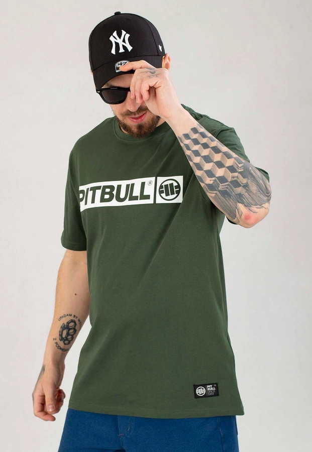 T-shirt Pit Bull Hilltop 170 zielono biały