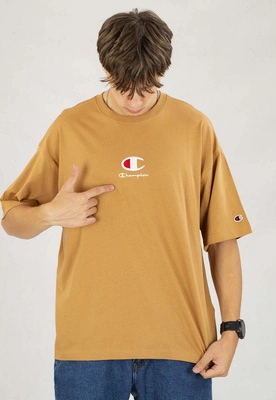 T-shirt Champion 220270 brązowy