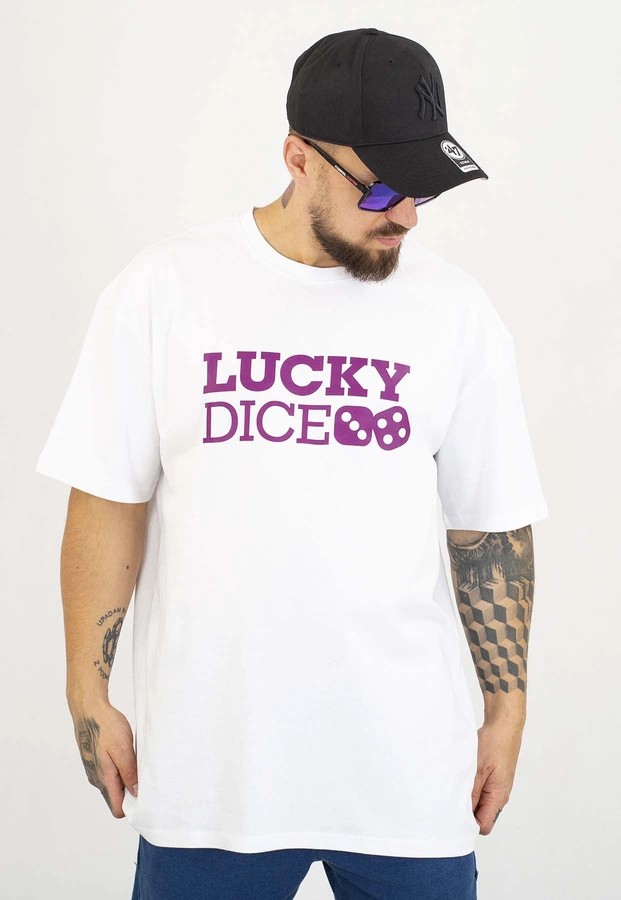 T-shirt Lucky Dice Baggy LD Classic biały