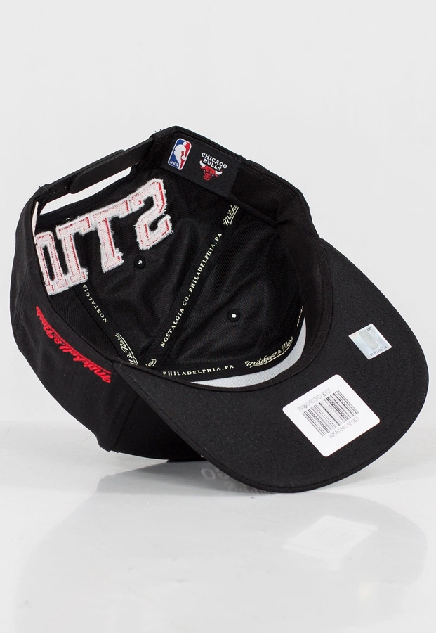 Czapka Snapback Mitchell & Ness NBA Black Riptop Honeycomb Chicago Bulls