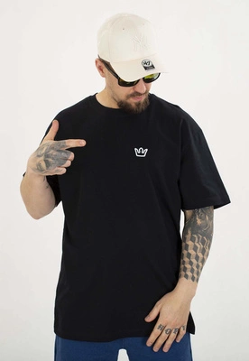 T-shirt Jigga Wear Oversize Simple Crown czarny