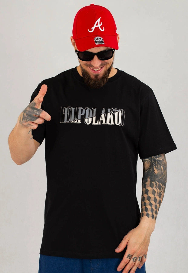 T-shirt El Polako Double Layer czarny