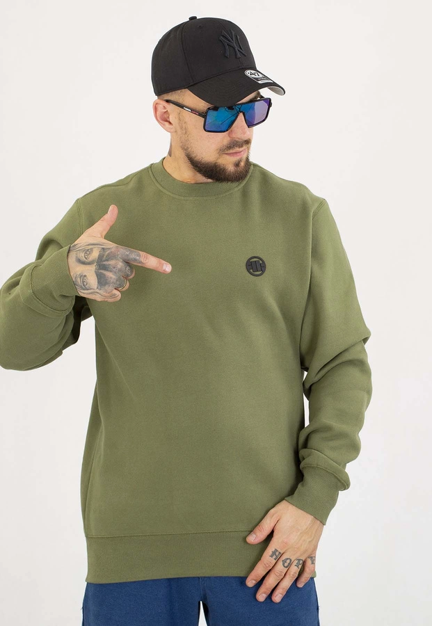 Bluza Pit Bull Bez Kaptura Small Logo olive