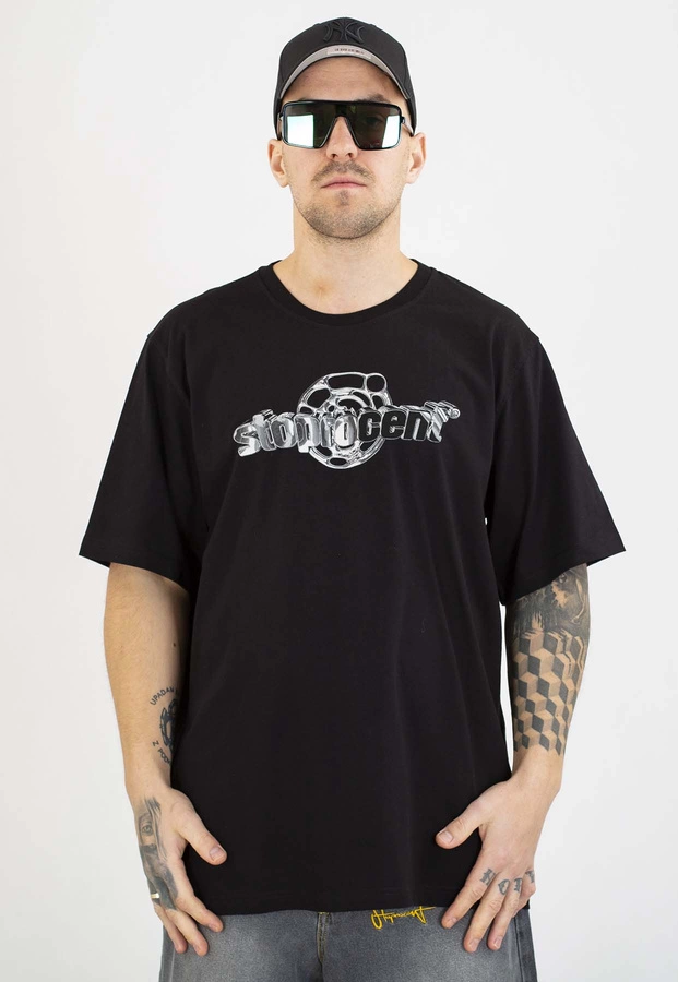 T-shirt Stoprocent Chrome czarny