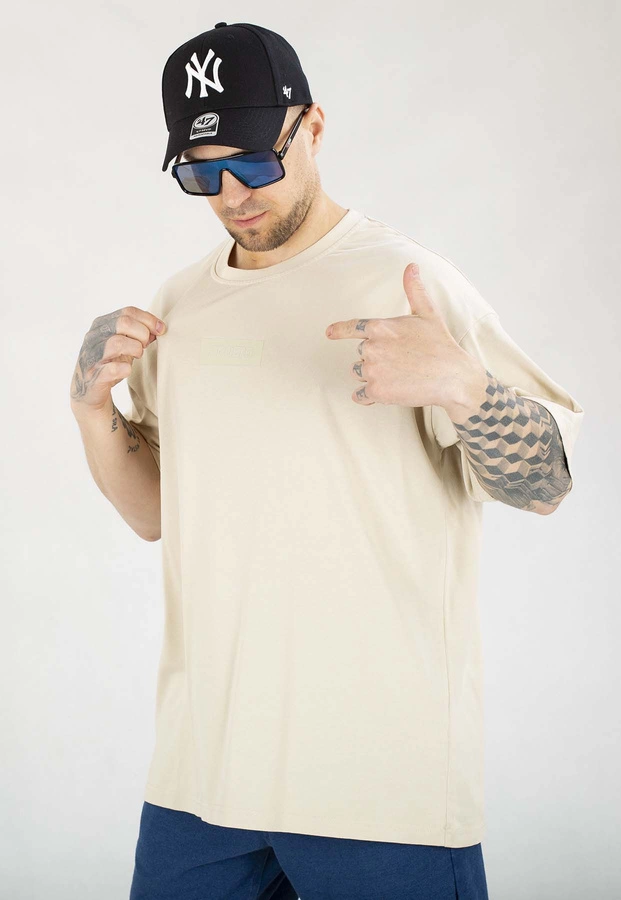 T-shirt Prosto Baggy Box 2.0 beżowy